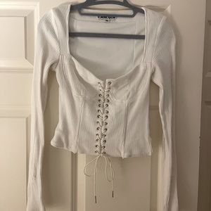 Lace Up Top